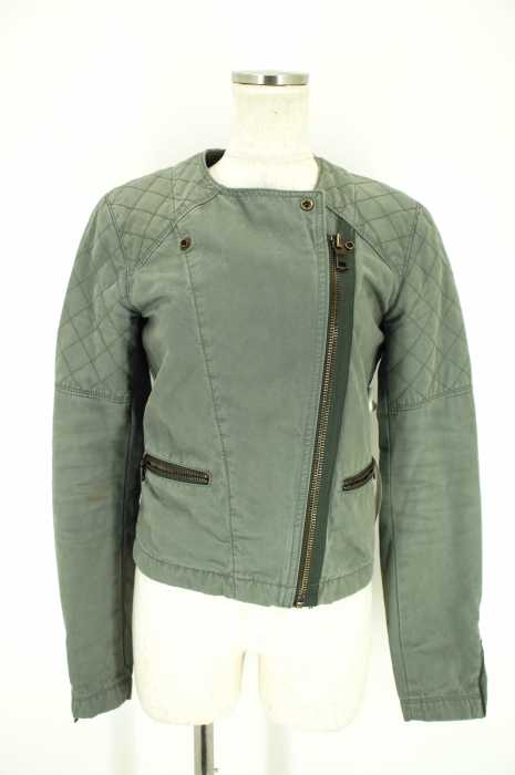 Gap （ギャップ） ノーカラーコットンバイカー レディース アウター