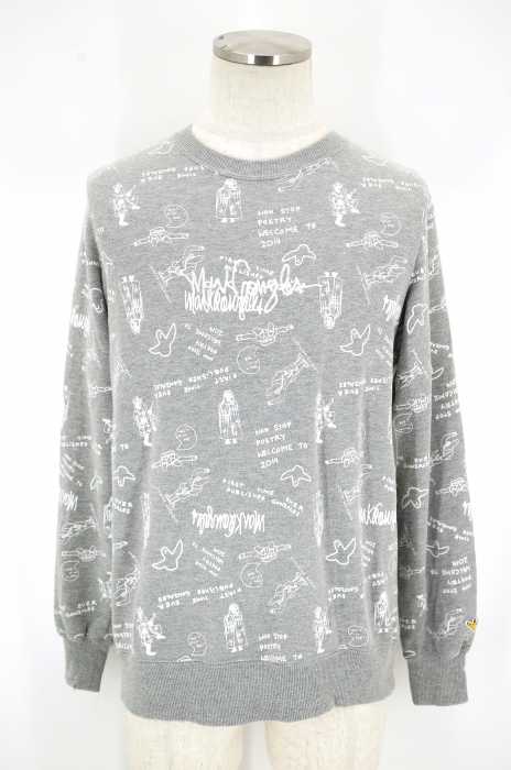 SIMPLICITE PLUS × MARK GONZALES (シンプリシティエプリュス × マークゴンザレス) 総柄スウェット メンズ トップス