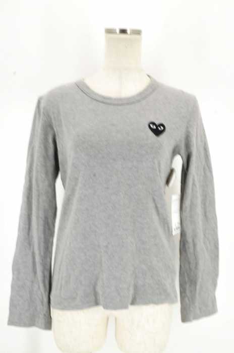 PLAY COMME des GARCONS （プレイコムデギャルソン） AD2010 ハートワッペンロングスリーブTシャツ レディース トップス