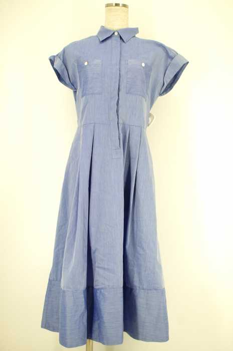 ROSE BUD COUPLES(ローズバッド カップルズ) 2-PKT MID-CALF DRESS 半袖シャツワンピース レディース ワンピース