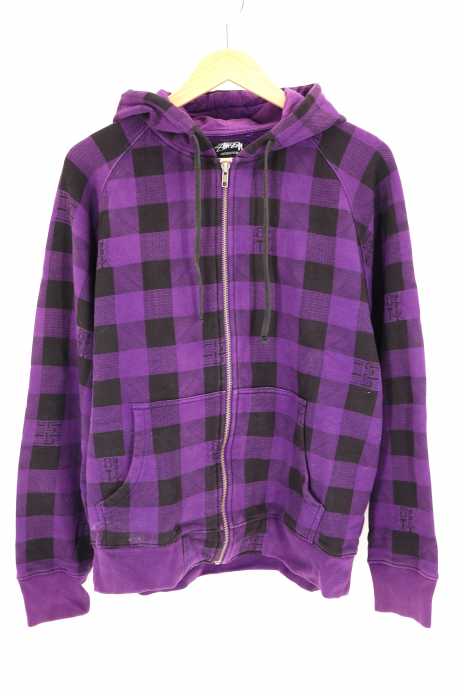 STUSSY （ステューシー） ブロックチェック フーディー メンズ トップス