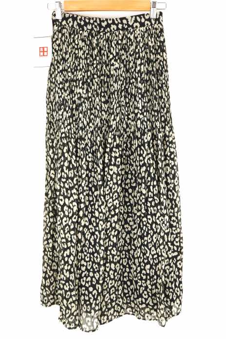 AZUL by moussy （アズールバイマウジー） レオパード柄プリーツ  