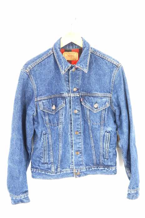 Levi's (リーバイス) USA製 ネルライナーデニムジャケット メンズ アウター