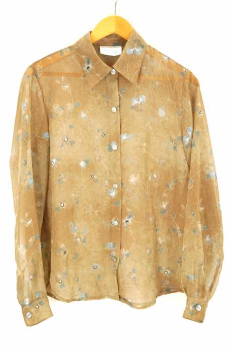 USED古着 (ユーズドフルギ) 花柄シースルーシャツ レディース トップス
