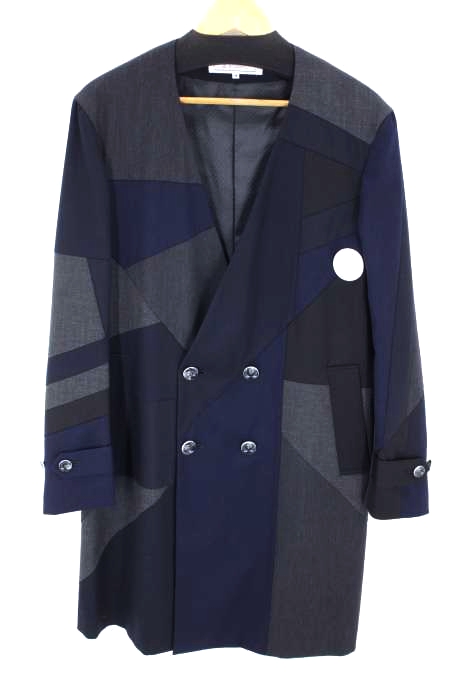 ANREALAGE（アンリアレイジ） panel patchwork wool no-collar メンズ アウター