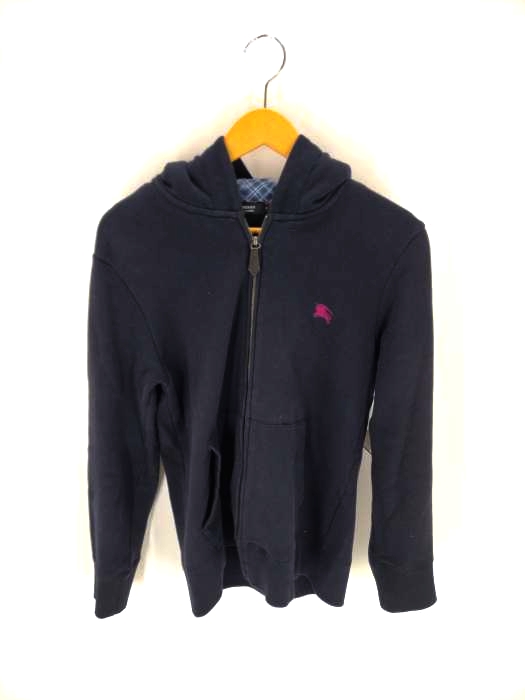 BURBERRY BLACK LABEL(バーバリーブラックレーベル) フードチェック柄コットンジップアップパーカー メンズ トップス