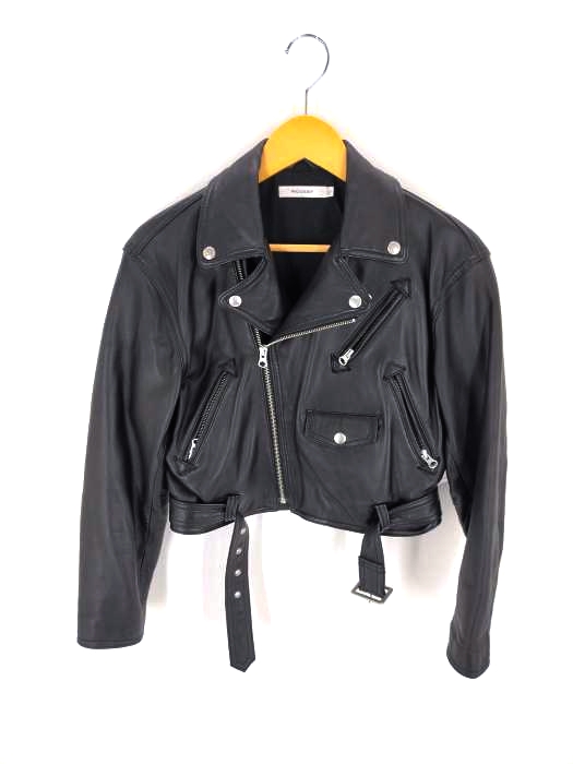 moussy（マウジー） LEATHER RIDERS ラムレザーダブルライダースジャケット レディース アウター