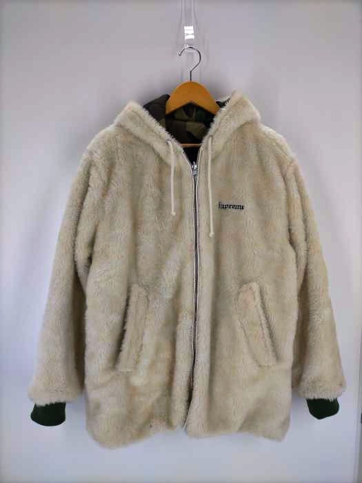 Supreme（シュプリーム） 17AW Reversible Sherpa Work Parka LEAVE ME ALONE メンズ アウター