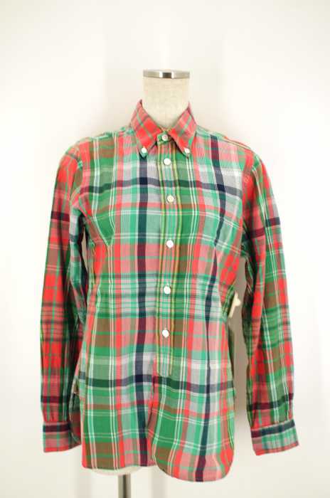 FWK engineered garments （エフダブリューケーエンジニアードガーメンツ） チェック柄ボタンダウンシャツ レディース トップス