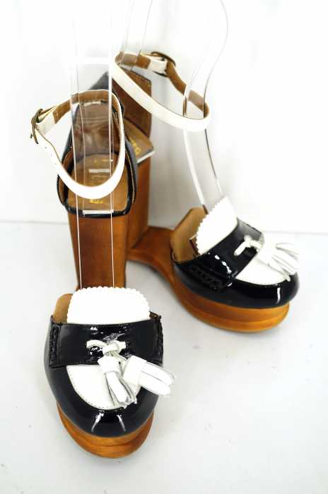 woodies by jeffrey campbell (ジェフリーキャンベル) WALTERS ローファー型抜きヒールサンダル レディース シューズ