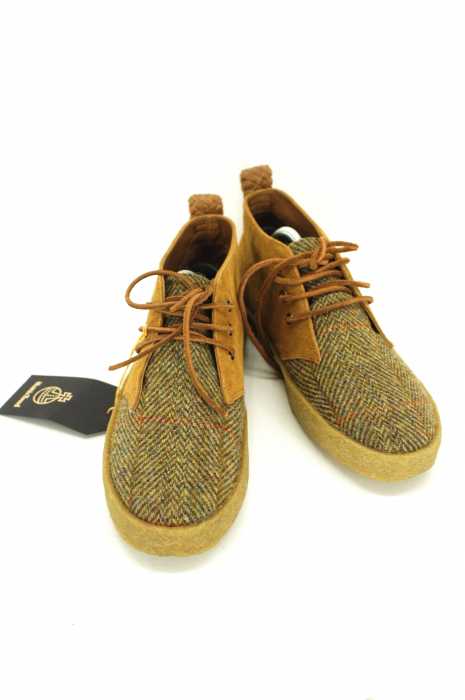 Harris Tweed(ハリスツイード) SUEDE LEATHER CREPE CHUKKA BOOT シューズ メンズ シューズ