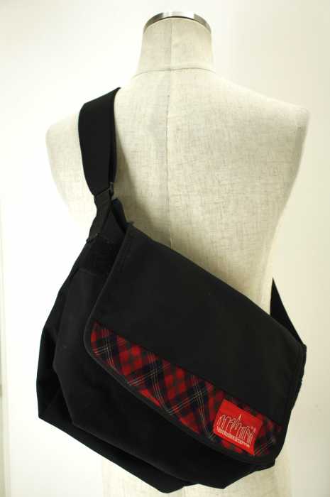 manhattan portage　×　freak's store （マンハッタンポーテージ） チェック柄切替ショルダーバッグ メンズ バッグ