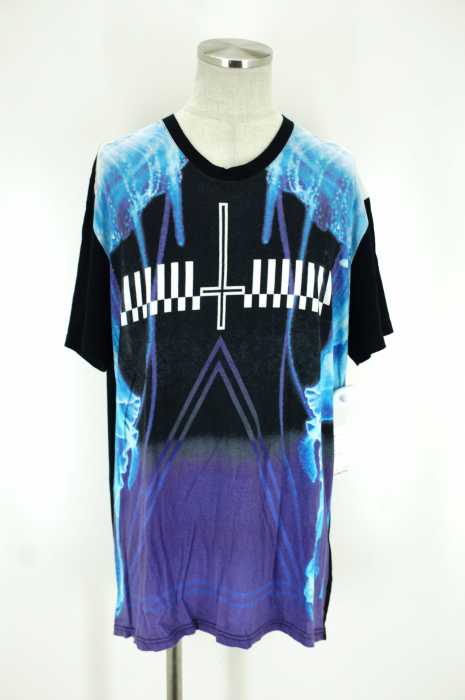 PARADOX (パラドックス) 切替プリントTシャツ メンズ トップス