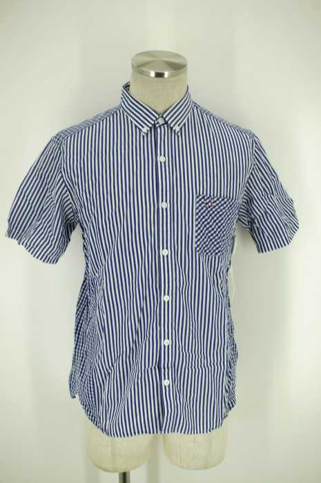 FRED PERRY (フレッドペリー) 半袖ストライプシャツ メンズ トップス