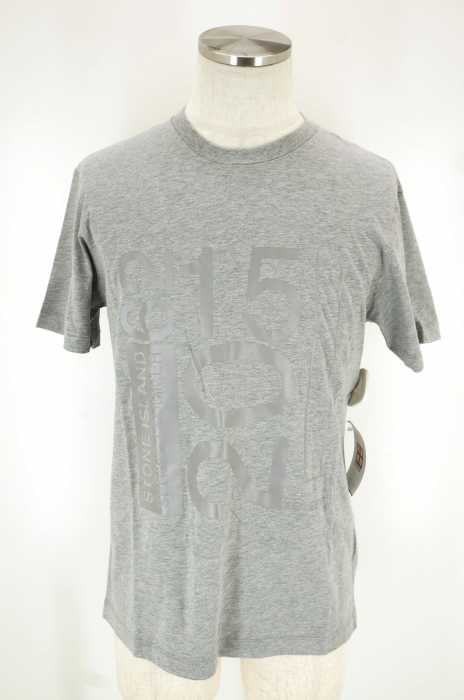 STONE ISLAND (ストーンアイランド) メタリックプリント半袖Tシャツ メンズ トップス