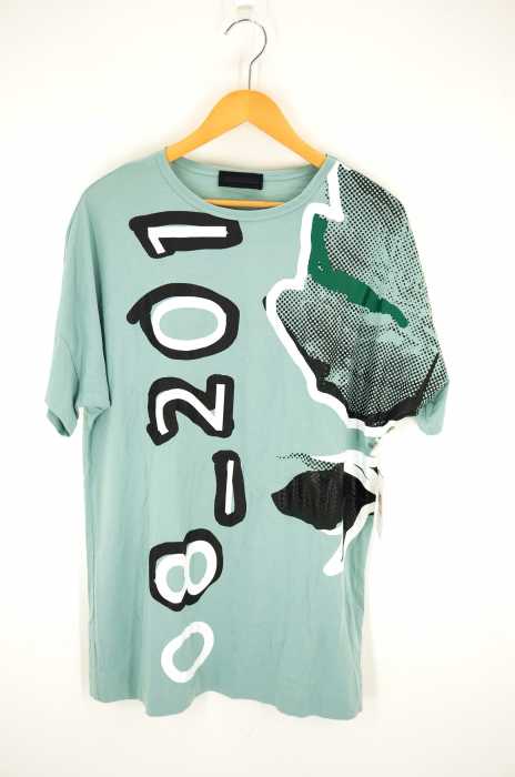 DIESEL BLACK GOLD （ディーゼルブラックゴールド） 総柄半袖ロングTシャツ メンズ トップス