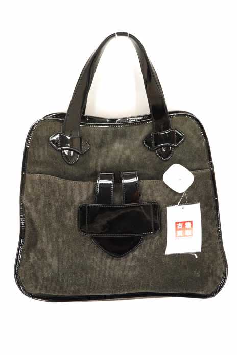 Tila March(ティラマーチ) エナメル×コーデュロイ トートバッグ レディース バッグ