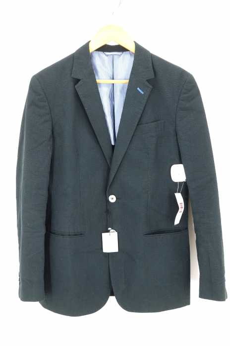 LANVIN en Bleu (ランバンオンブルー) 2B シアサッカーテーラードジャケット メンズ アウター