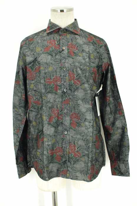 JOSEPH HOMME （ジョゼフオム） 花柄ホリゾンタルカラーシャツ メンズ トップス