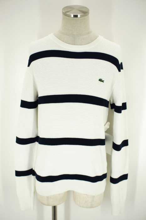 LACOSTE （ラコステ） クルーネックボーダーリブトップス メンズ トップス