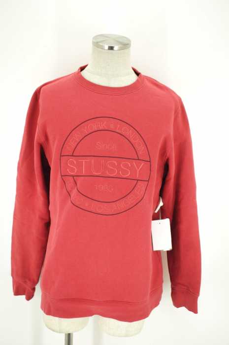 STUSSY (ステューシー) 刺繡ロゴスウェットパーカー メンズ トップス
