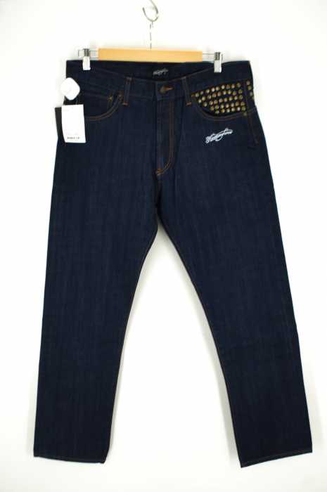 NINEMICROPHONES （） スタッズ付デニムパンツ メンズ パンツ