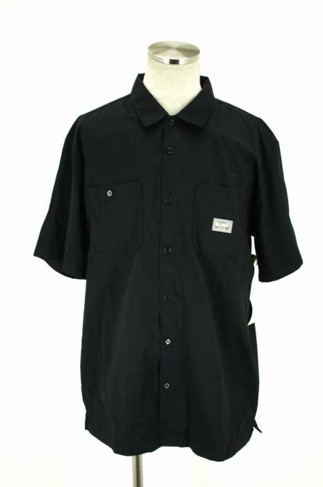 X-LARGE (エクストララージ) バックロゴ刺繍入り半袖ボタンシャツ メンズ トップス