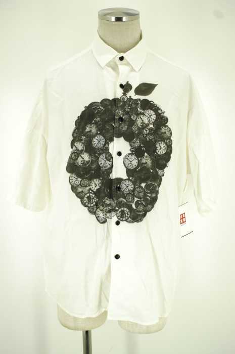 SHAREEF （シャリーフ） 15SSAPPLE OF TIME S/S BIG SHIRTSアップルプリント メンズ トップス