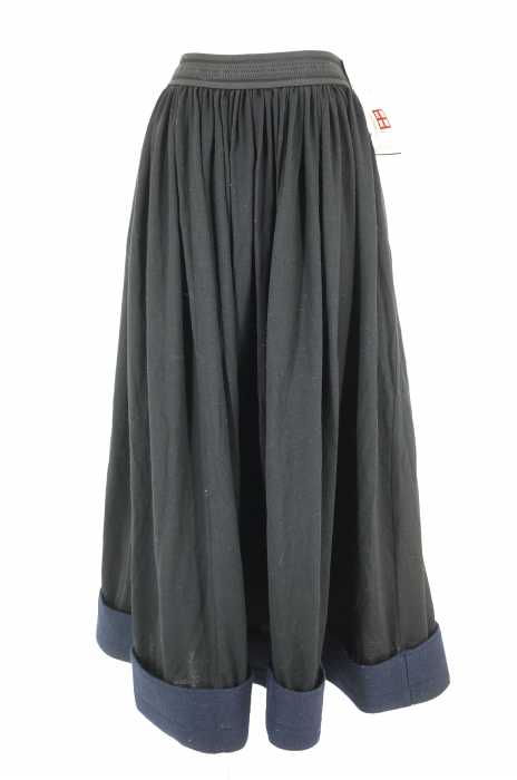 YOHJI YAMAMOTO （ヨウジヤマモト） 裾切替マキシ丈 レディース スカート