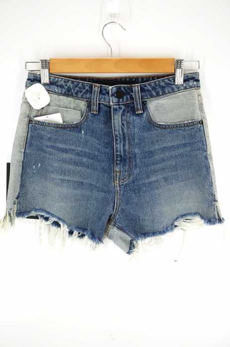 Denim X Alexander Wang（デニム エックス アレキサンダーワン） BITE　裾カットオフリメイクデニムショートパンツ レディース パンツ