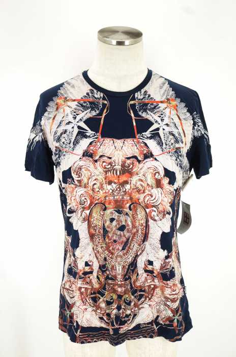 Just Cavalli (ジャストカヴァリ) 総柄半袖Tシャツ メンズ トップス