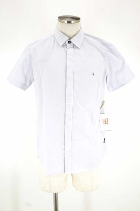STONE ISLAND （ストーンアイランド） Slim Fit 半袖比翼シャツ メンズ 