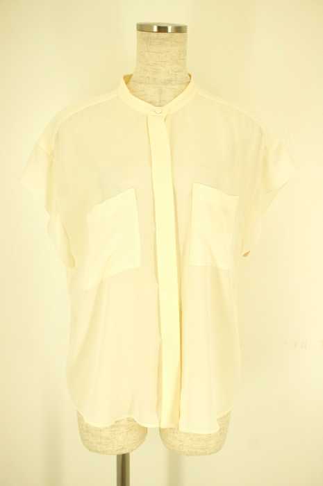 BEAUTY & YOUTH UNITED ARROWS (ビューティーアンドユースユナイテッドアローズ) ジョーゼットポケットワイドフレンチスリーブブラウス レディース トップス