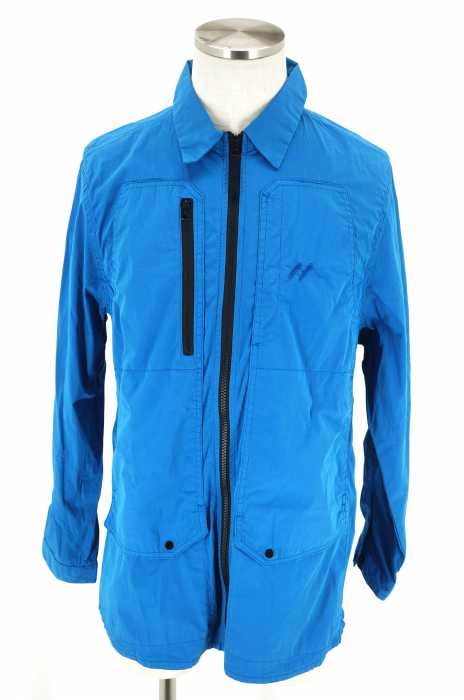 STONE ISLAND SHADOW PROJECT(ストーンアイランド シャドウプロジェクト) NYCO POPLIN SHIRT ナイロン×コットンポプリンシャツ ジップアップブルゾン メンズ アウター