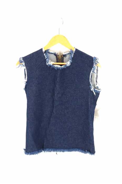 CRY.（クライ） Tribes / top dyed カットオフデニムトップ レディース トップス