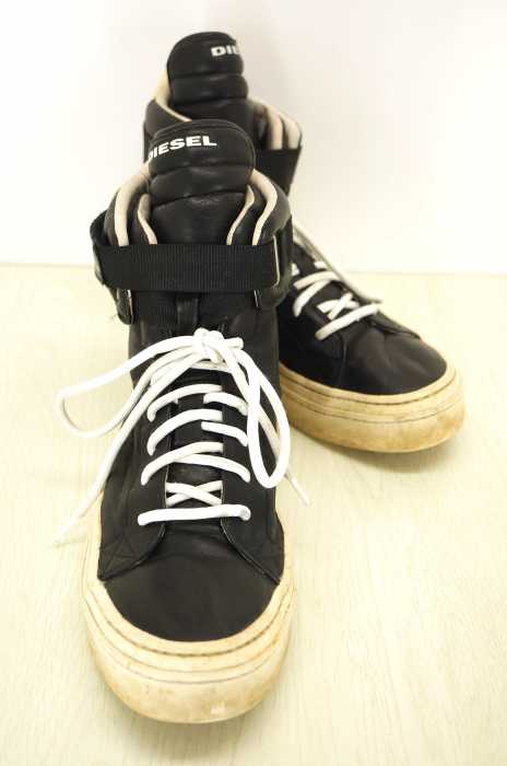 DIESEL （ディーゼル） GLAM ROCK レザーハイカットスニーカー メンズ シューズ