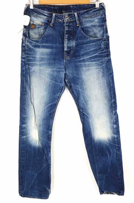 G-STAR RAW (ジースターロー) ダメージ加工デニムパンツ メンズ パンツ