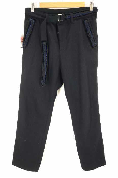 Sacai(サカイ) 17AW 装飾ウールスラックスパンツ メンズ パンツ