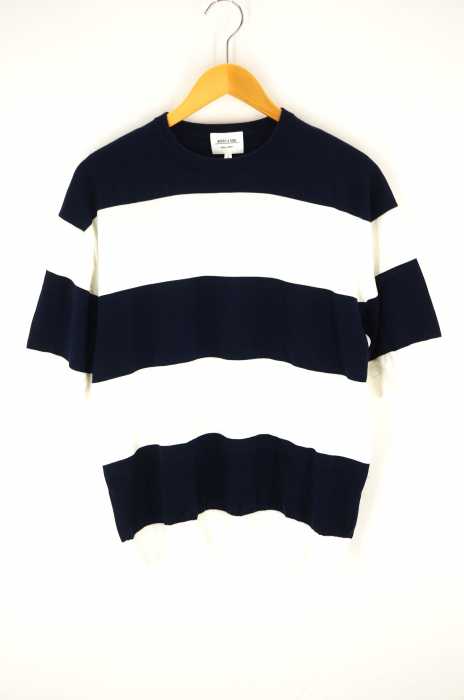 MORRIS & SONS （モリスアンドサンズ） コットンニットボーダーTシャツ メンズ トップス