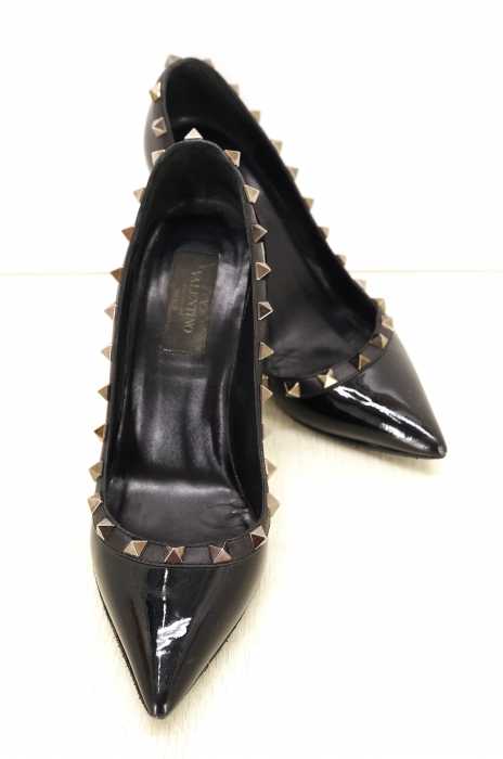 VALENTINO　GARAVANI（） スタッズ装飾ヒールパンプス レディース シューズ
