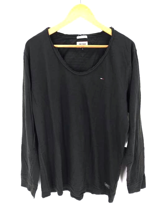 HILFIGER DENIM(ヒルフィガーデニム) ネックカットオフ長袖カットソー メンズ トップス