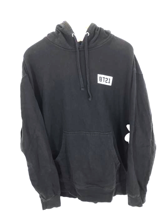 BT21(ビーティーイシビル) Peekaboo Black Hoodie メンズ トップス