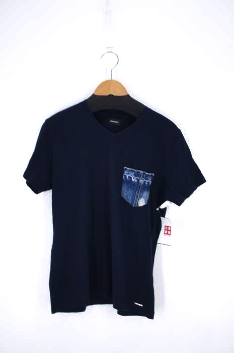 DIESEL（ディーゼル） デニム胸ポケットTシャツ メンズ トップス