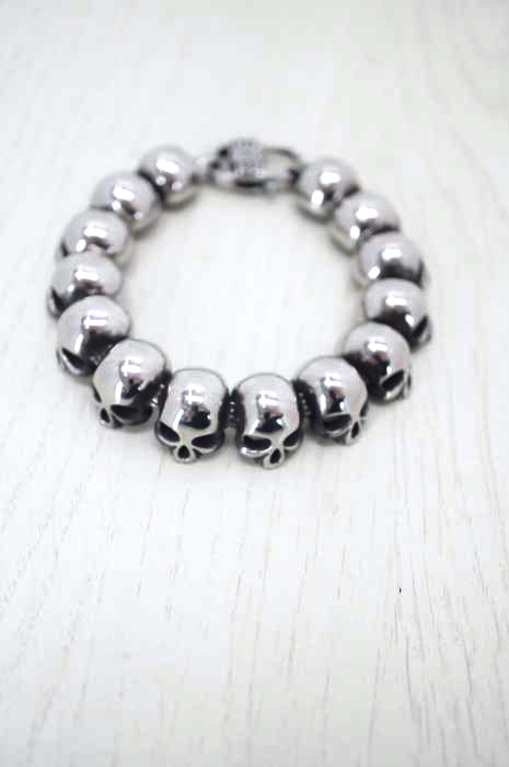 USED古着(ユーズドフルギ) 316L スカルブレスレット メンズ アクセサリー
