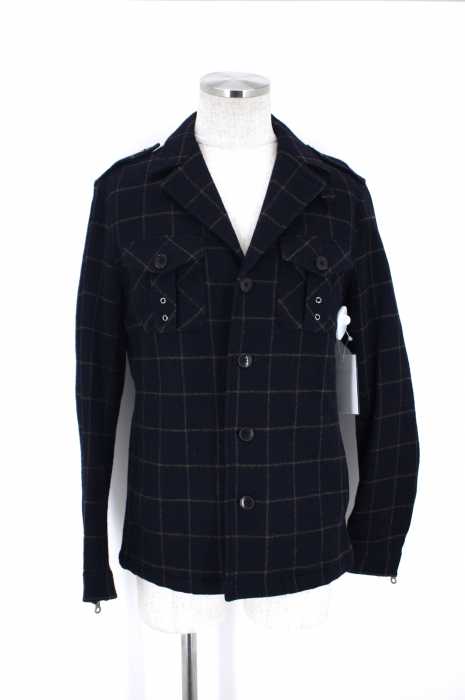 nano universe ×WOOLRICH （ナノユニバース×ウールリッチ） チェック柄ウール混ジャケット メンズ アウター