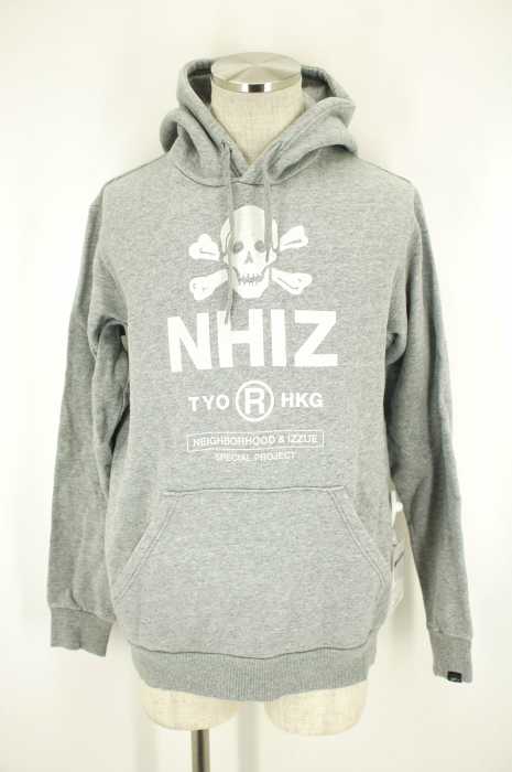 NEIGHBORHOOD×IZZUE (ネイバーフッド×イズー) 香港限定10AWスカルロゴスウェットパーカー メンズ トップス