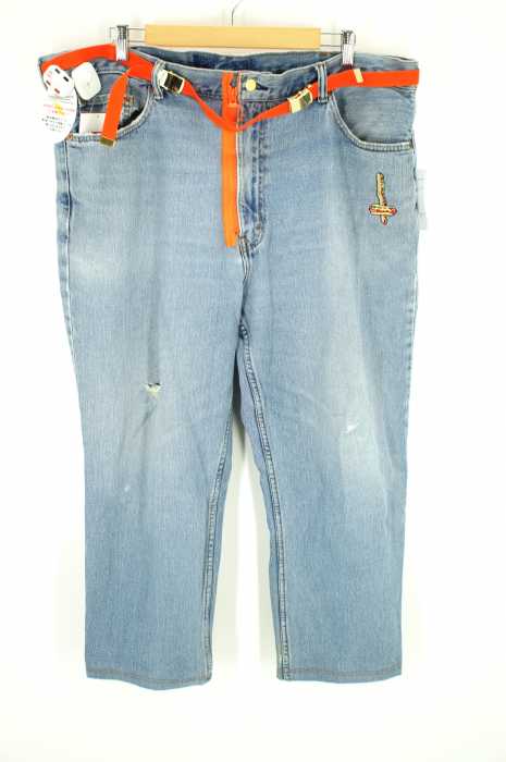 FLAGSTUFF×Lambda Takahashi×BEAUTY&YOUTH（フラッグスタッフ　高橋ラムダ　ビューティアンドユース） 「RE-MAKE DENIM/デニムパンツ」ベルト付きデニムパンツ メンズ パンツ