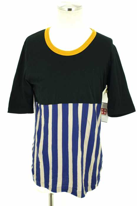 SHAREEF (シャリーフ) BLOCKS STRIPE ブロックスストライプTシャツ メンズ トップス