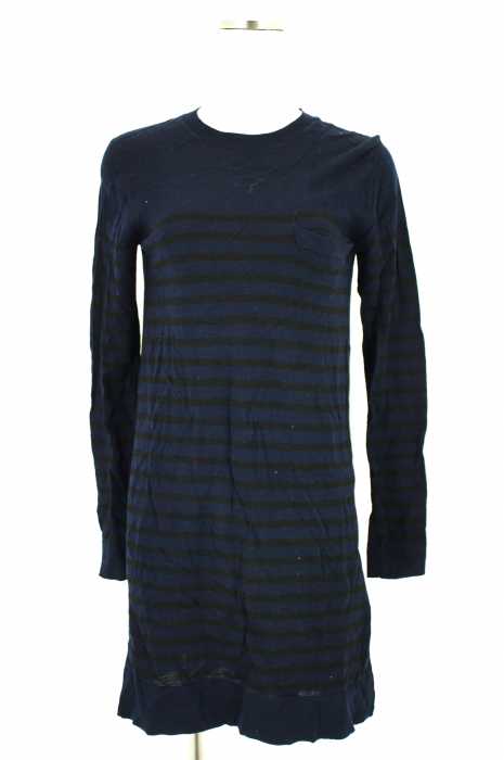 sacai luck （サカイラック） 素材切替ボーダーニットワンピース レディース ワンピース