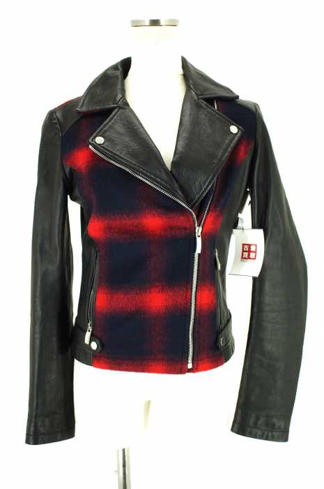 ARMANI JEANS （アルマーニジーンズ） シープレザー ウール 切替え レディース アウター